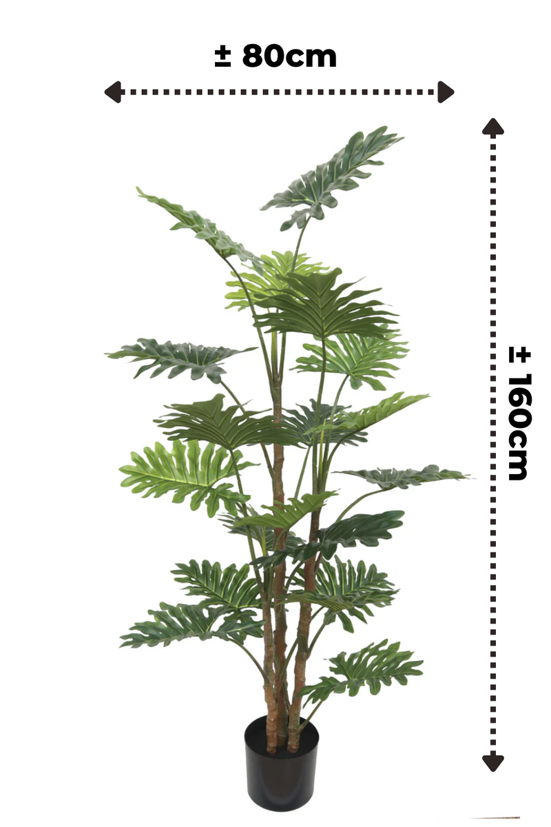 Afmetingen Philodendron kunstplant 160cm