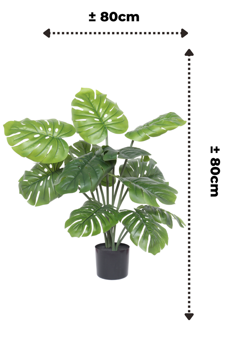 afmetingen monstera kunstplant 80cm