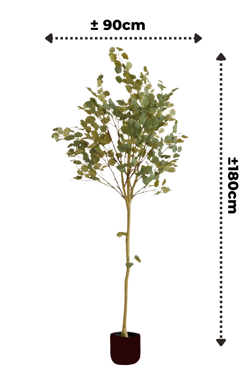 afmetingen kunst olijfboom 180cm