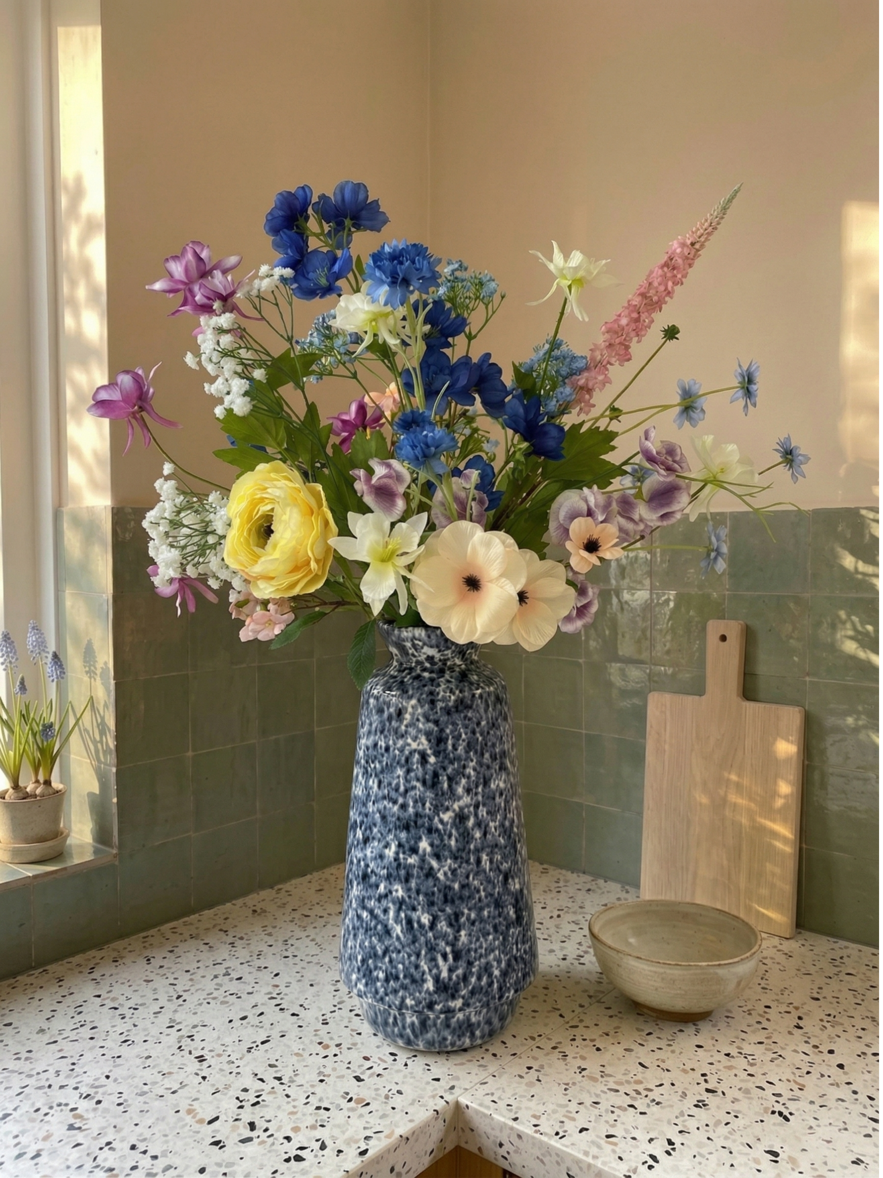 Lentespecial Kunstboeket Field Flowers