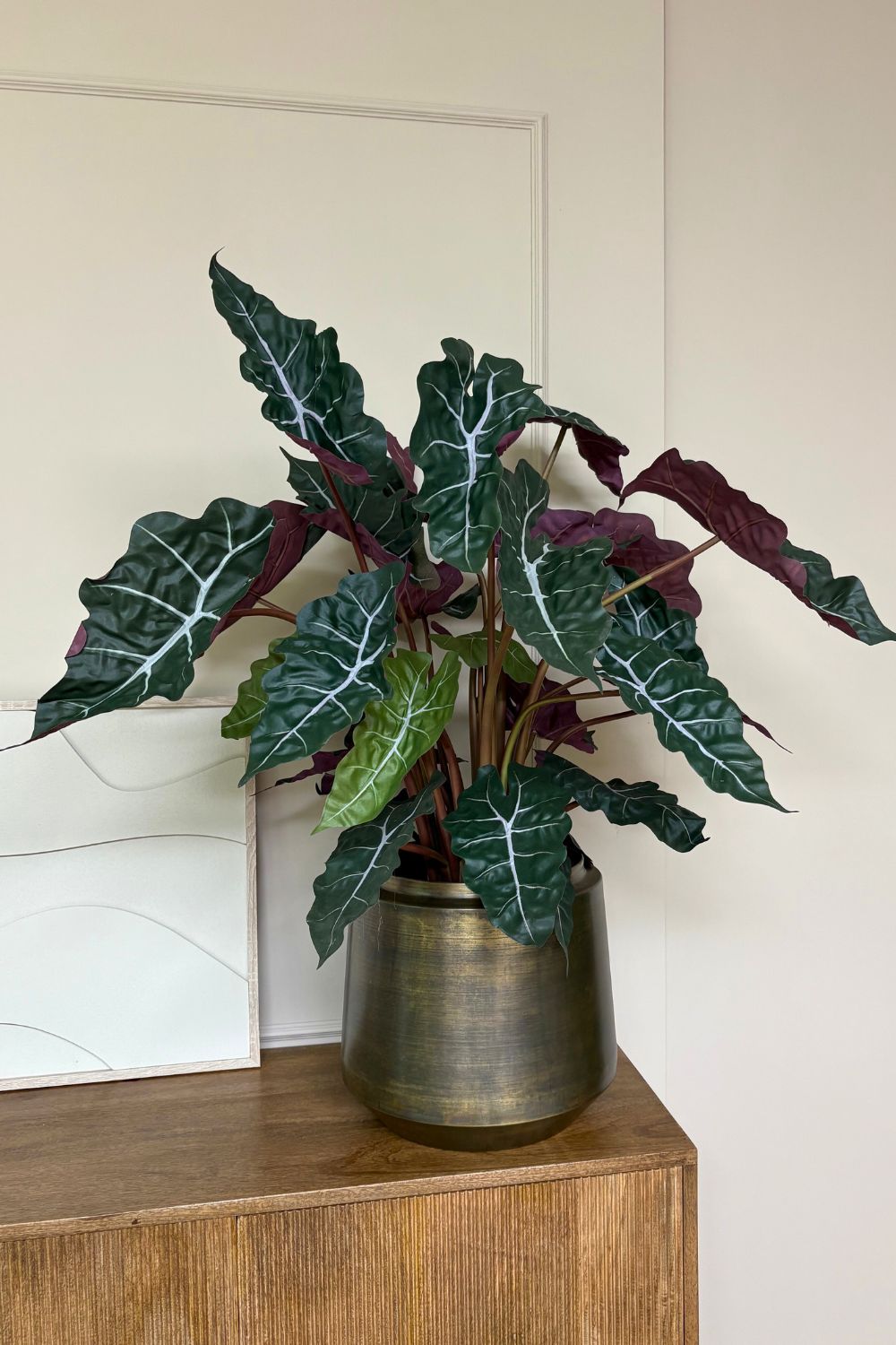 sfeerbeeld alocasia kunstplant 80cm
