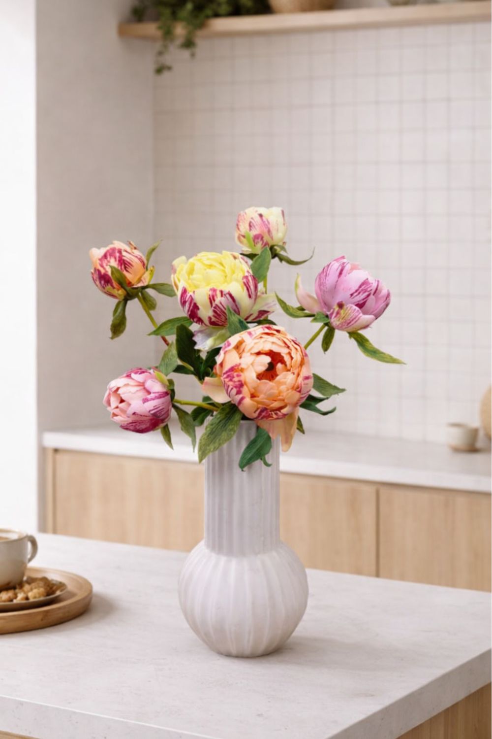 Kunstboeket Peony Heritage Small