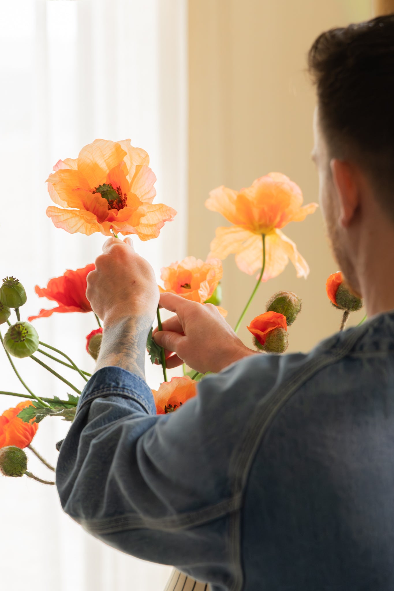 Kunstboeket Elegant Poppies