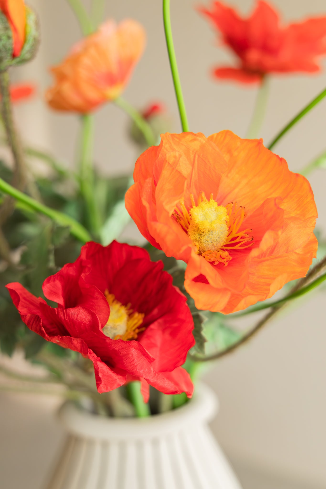 Kunstboeket Elegant Poppies