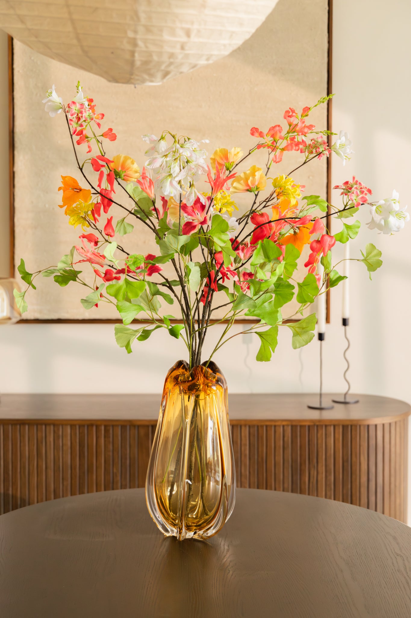 Kunstboeket Sunlit Gingko