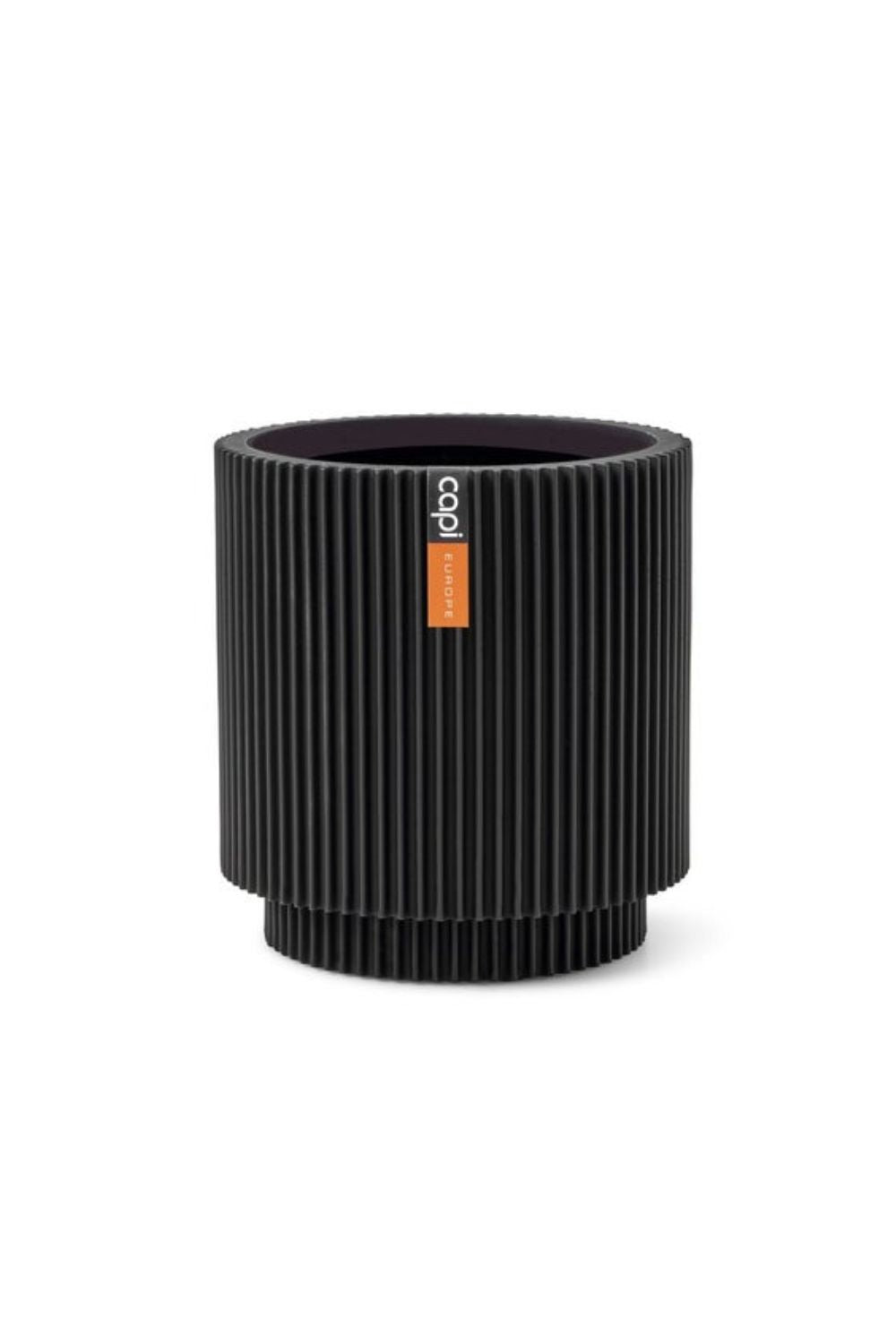Capi bloempot Groove Cylinder 15x17 zwart