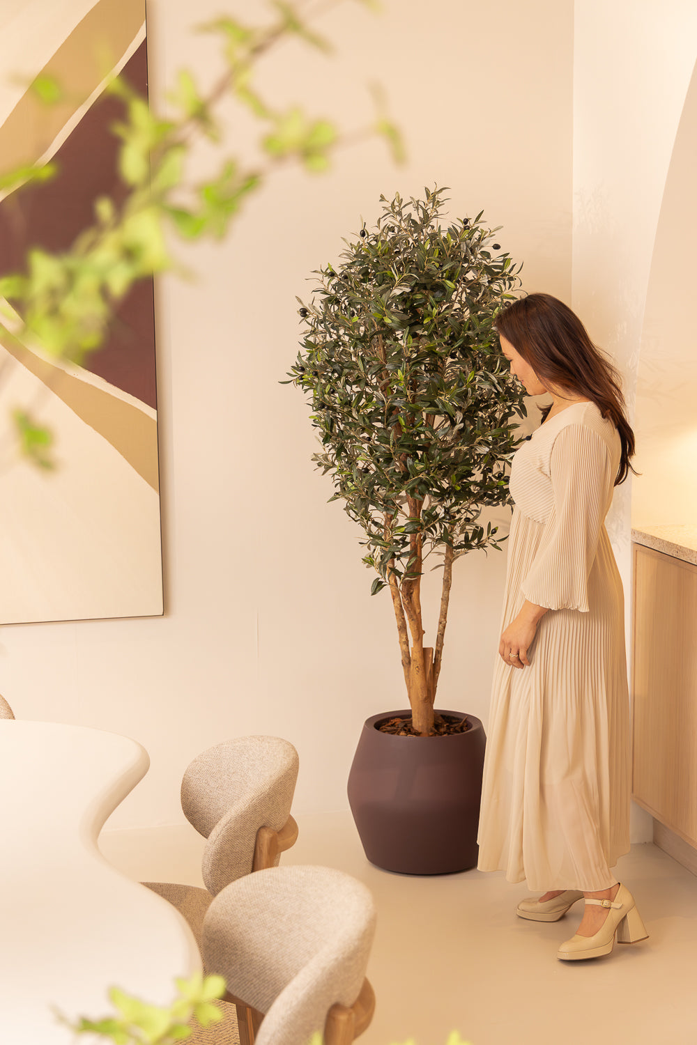 sfeerbeeld kunst olijfboom 180cm
