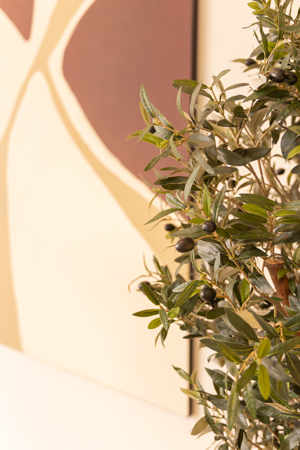 bladeren kunst olijfboom 180cm

