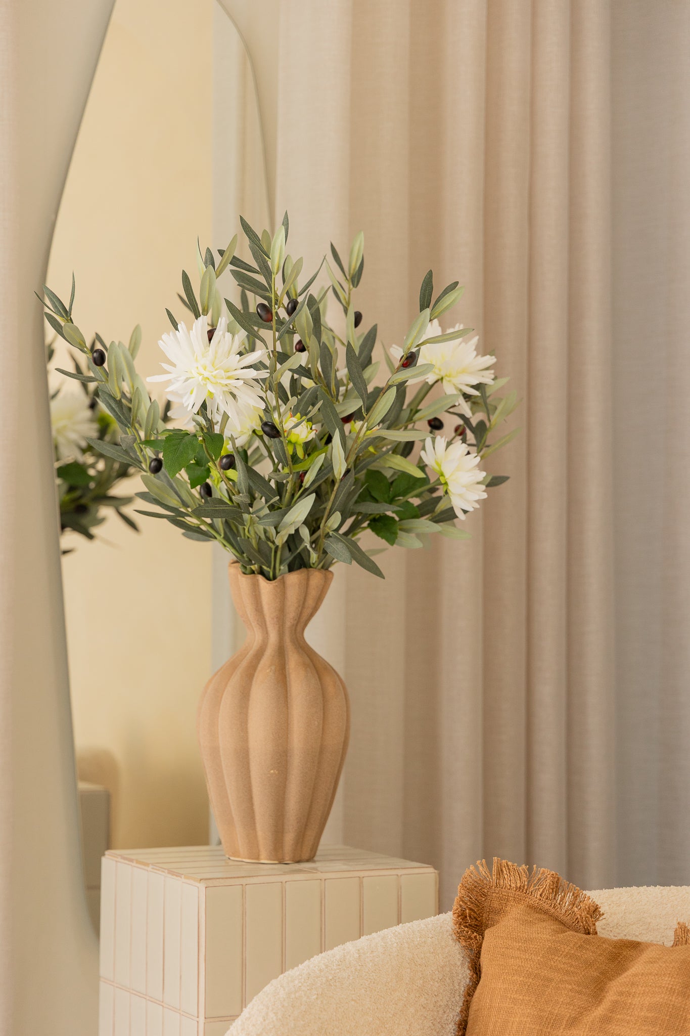 Kunstboeket Olive Oasis