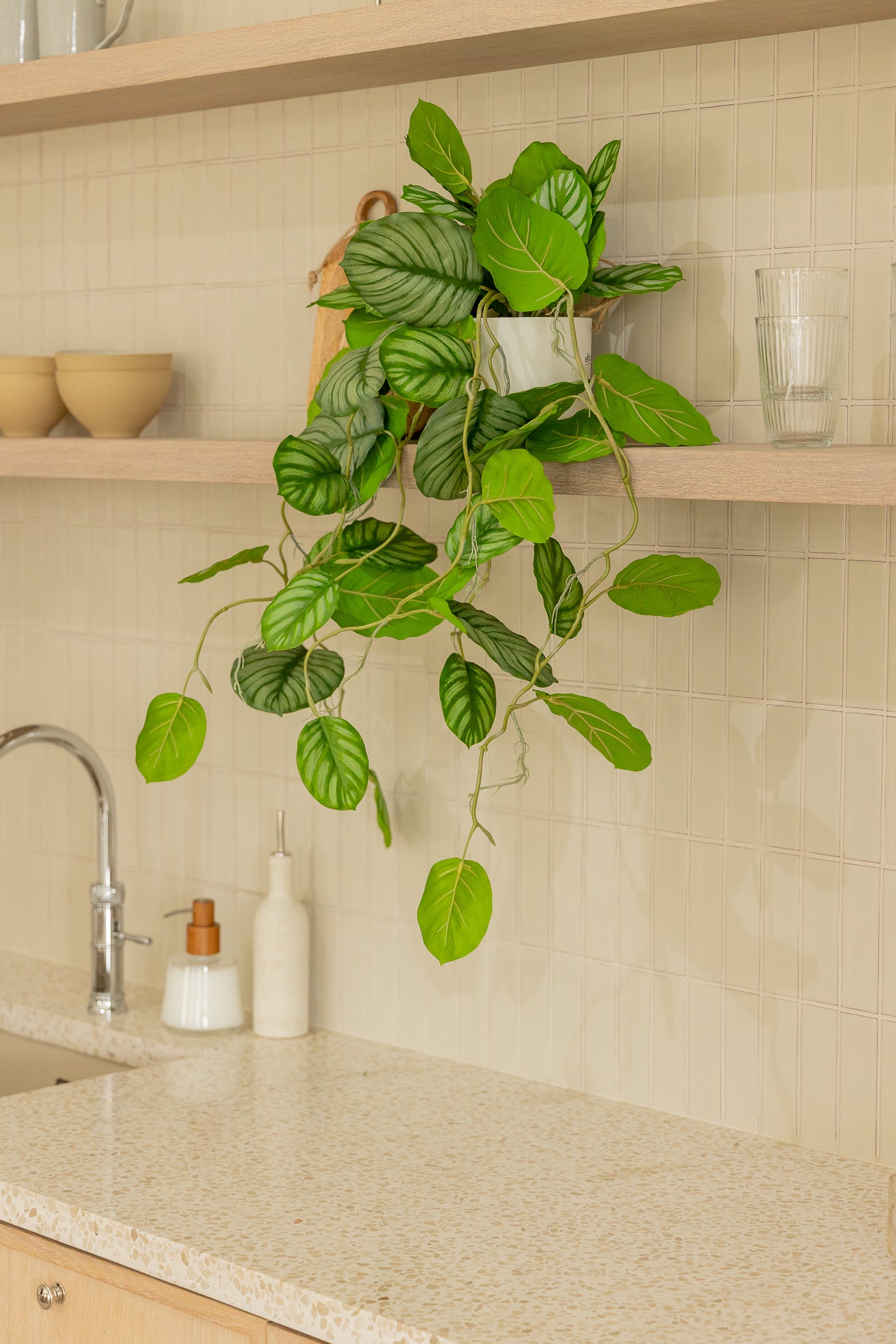 Calathea Kunst Hangplant 95cm