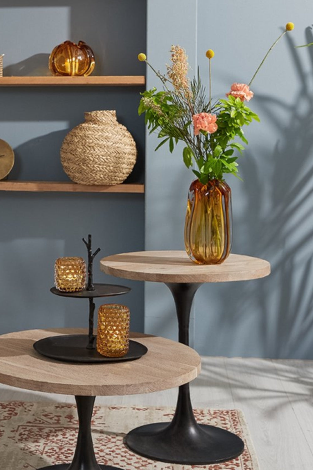 Vaas Murela 21x38cm Glas Amber