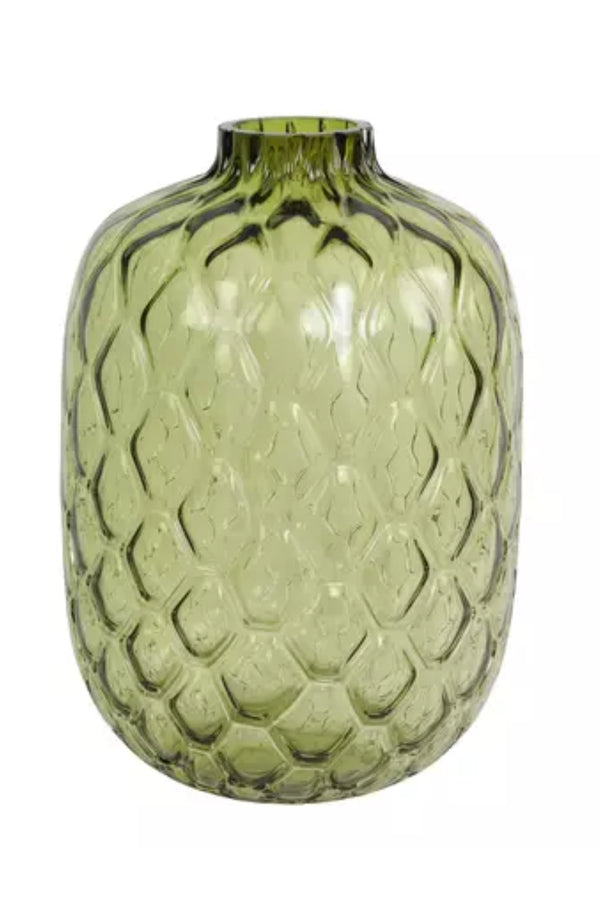 Vaas Carino 29x42 Glas Olijfgroen