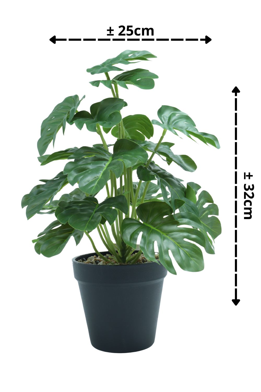 Monstera Kunstplant 32cm - PrettyPlants