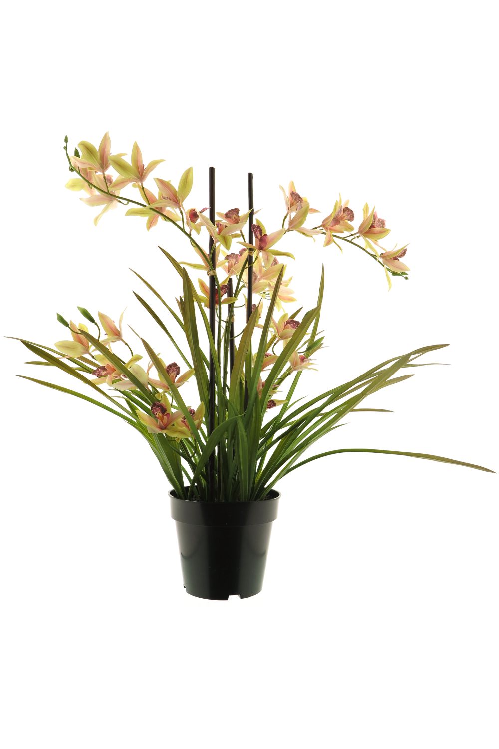 Meadow Orchidee kunstplant Lichtroze 70cm