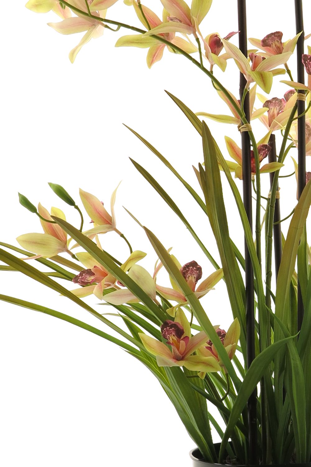 Meadow Orchidee kunstplant Lichtroze 70cm