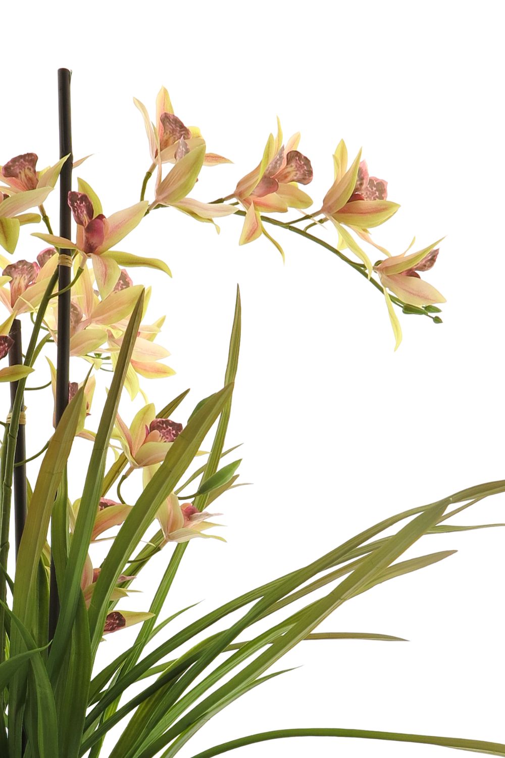 Meadow Orchidee kunstplant Lichtroze 70cm