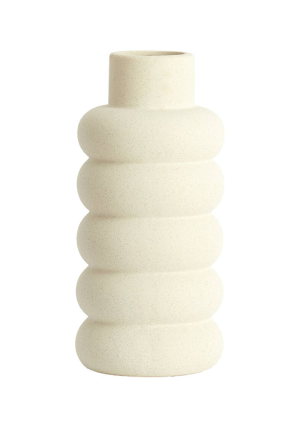 Vaas Triora 16x29,5cm Keramiek mat creme