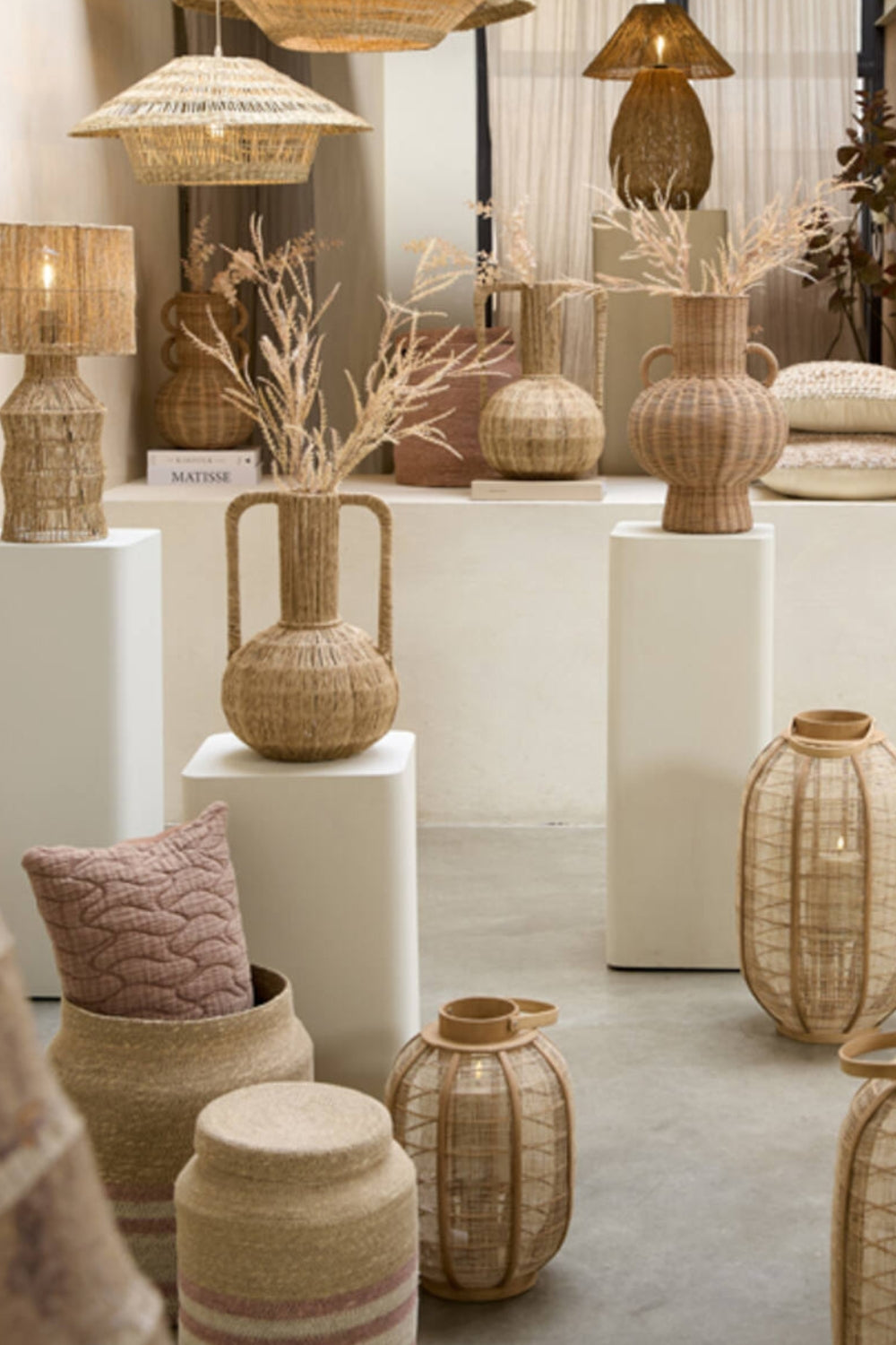 Vaas Blenza 24x37cm Jute Naturel