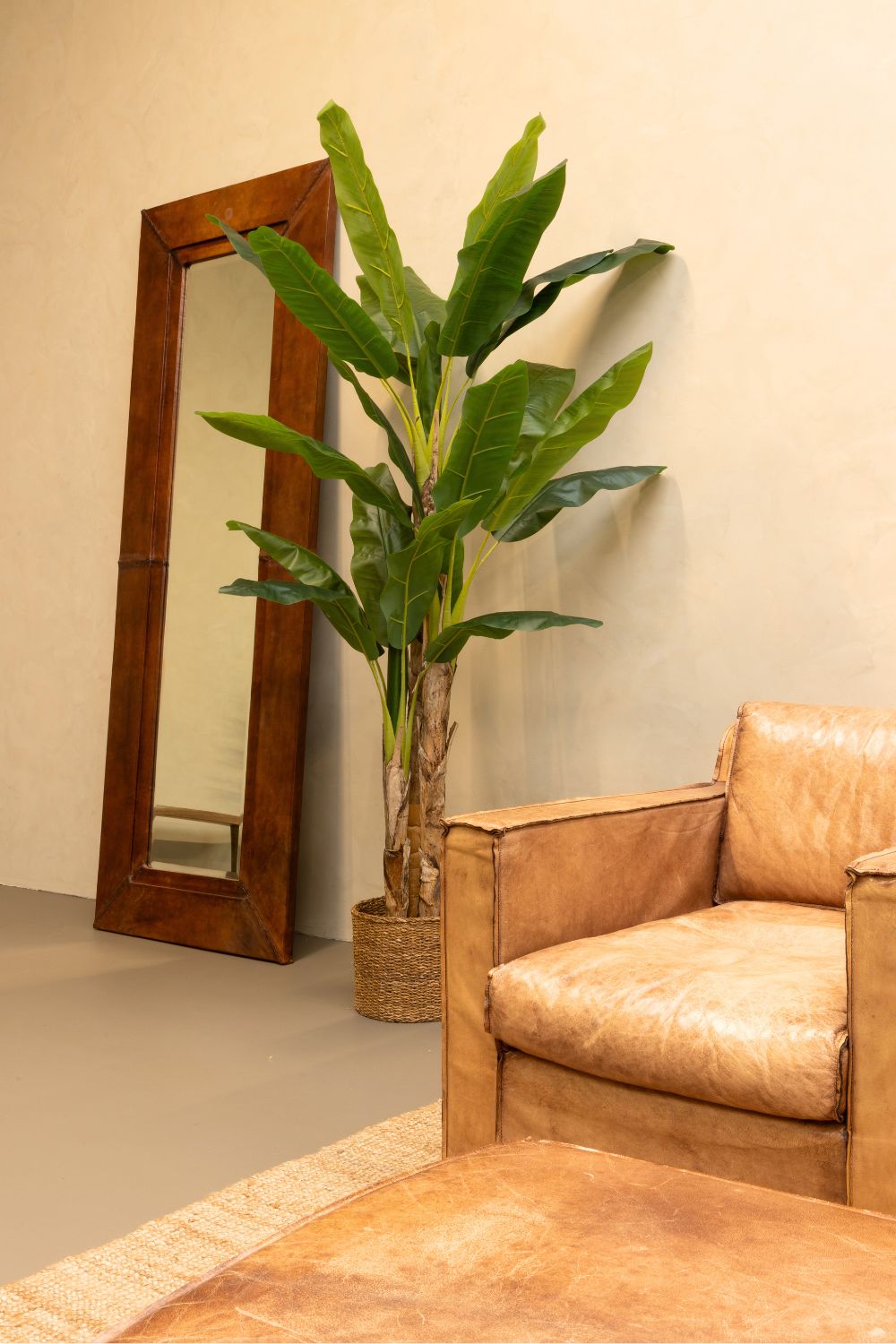 sfeerbeeld kunst bananenplant 210cm