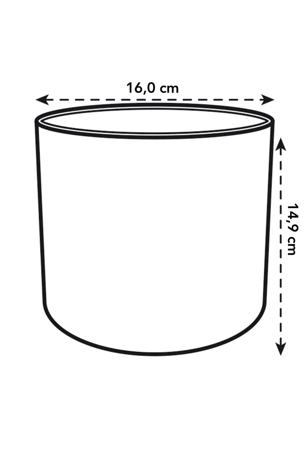 Bloempot Elho B.for soft round 16cm silky white