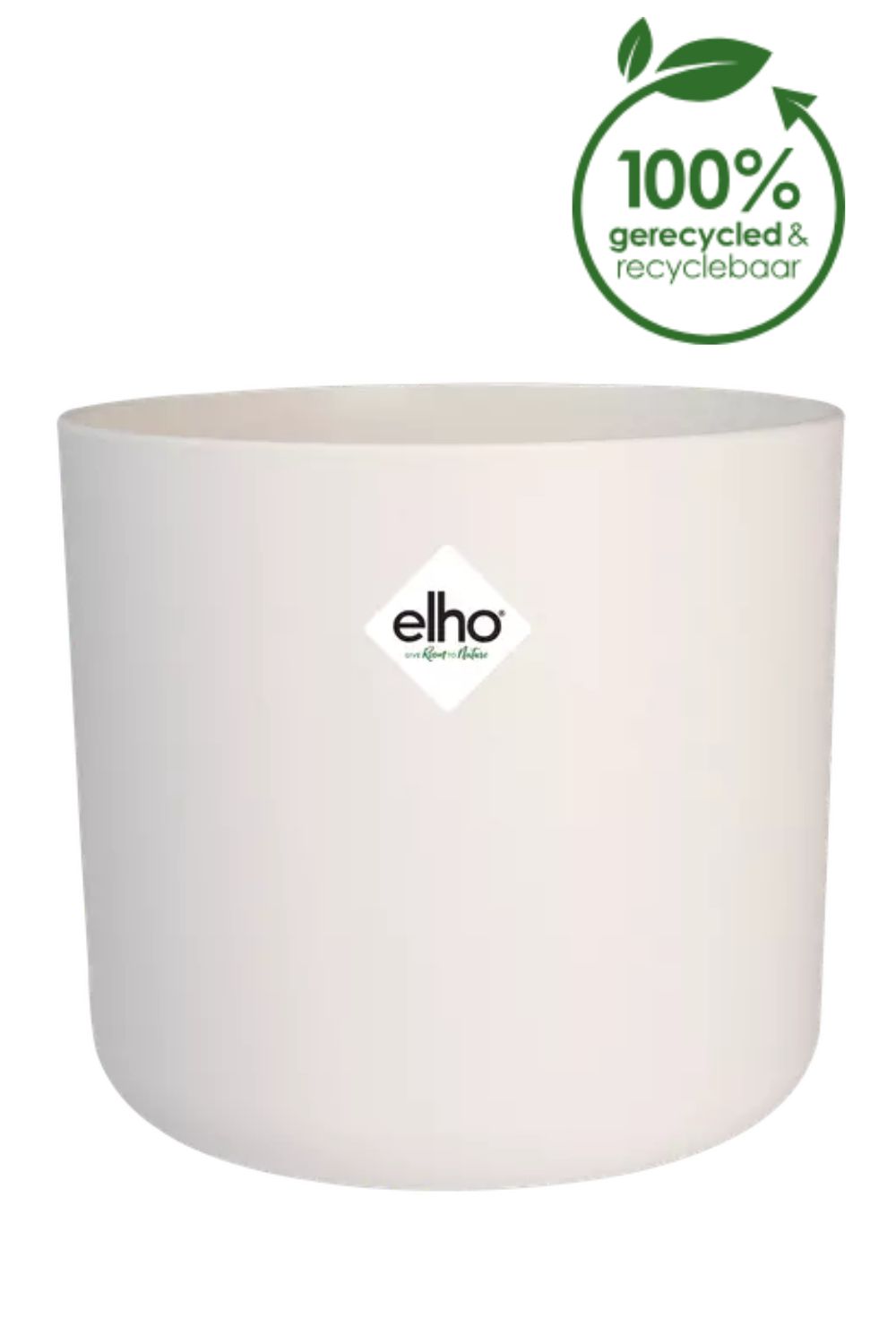 Bloempot Elho B.for soft round 16cm silky white
