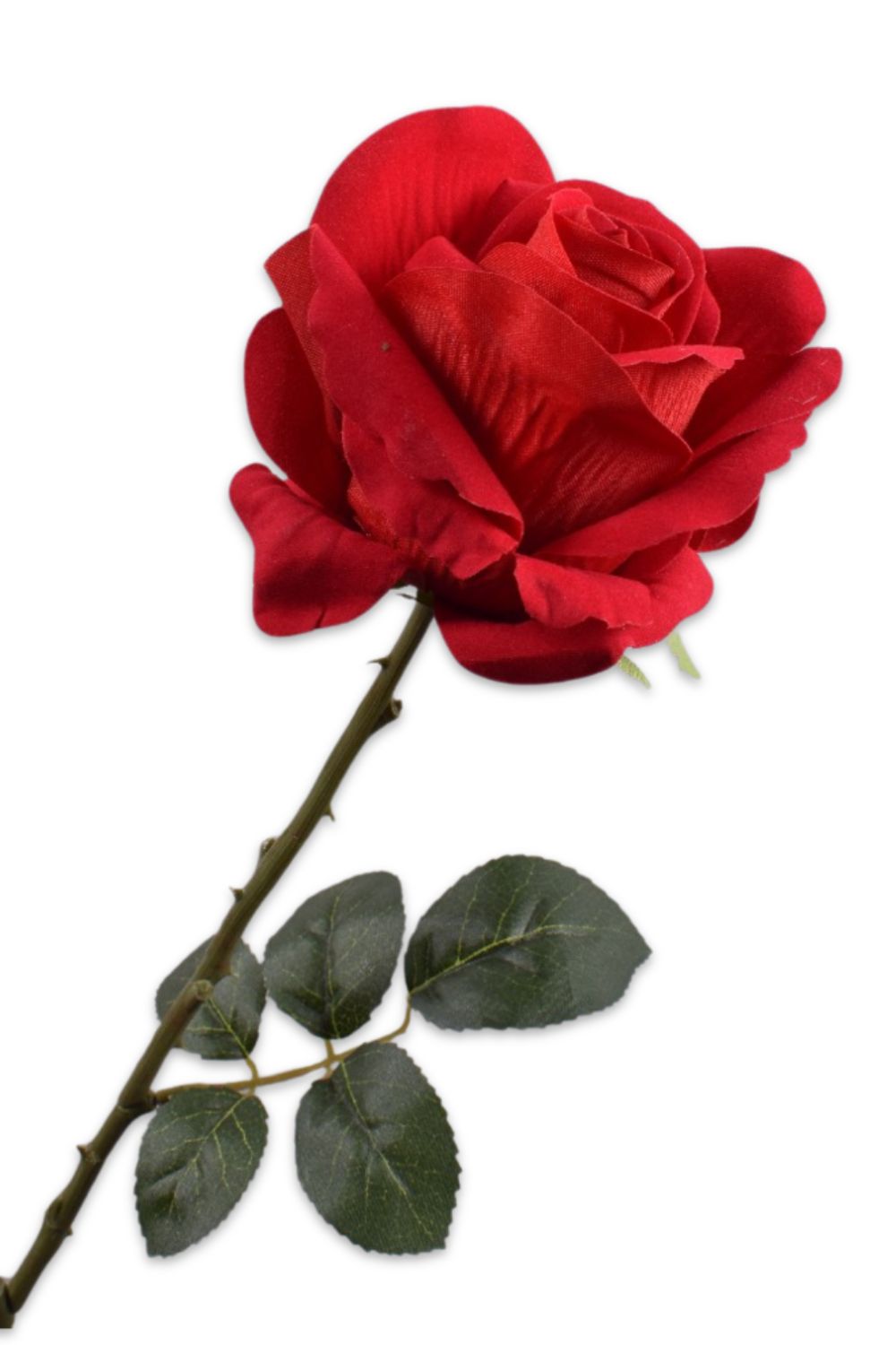Roos Kunstbloem 64cm Rood