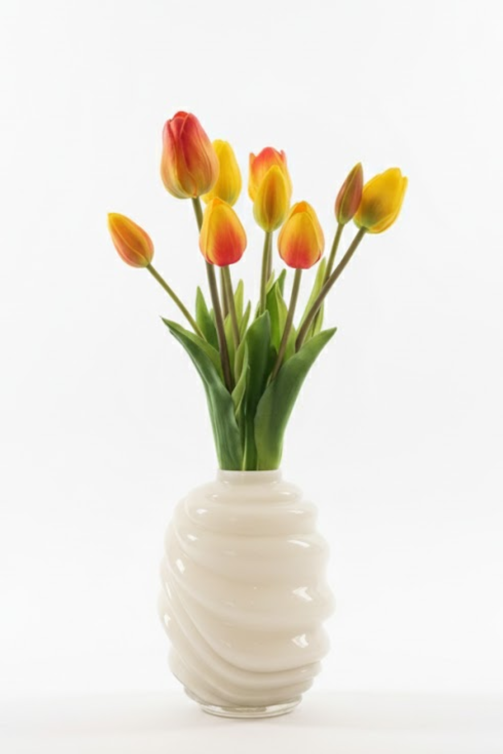 Kunsttulpen 7st. Geel/Oranje 47cm