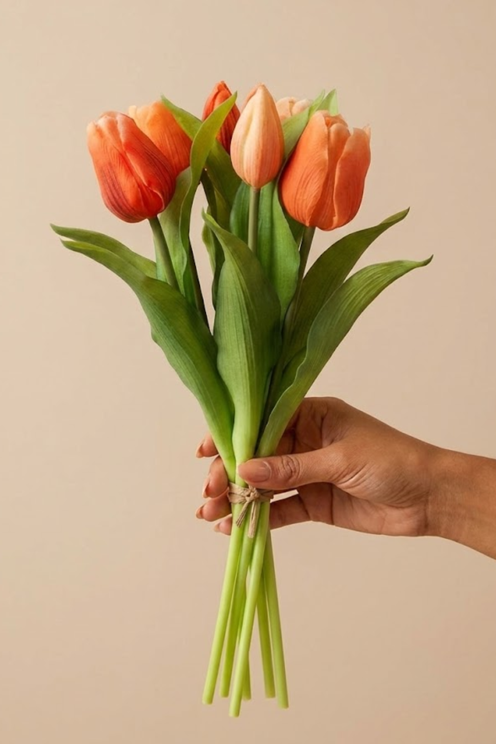 Kunsttulpen Vermeer Zalmkleur 31cm