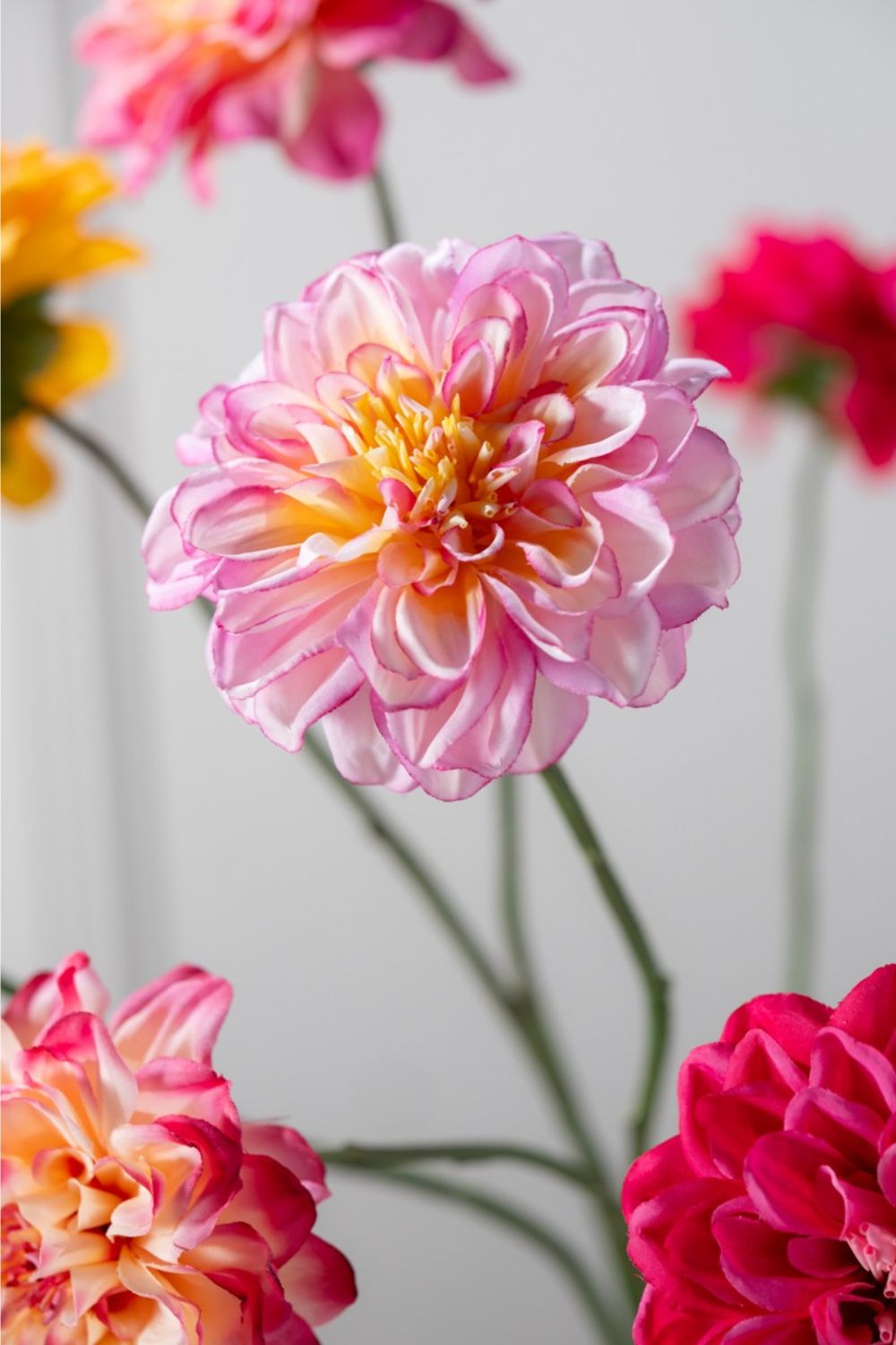 Dahlia Kunstbloem 68cm Roze