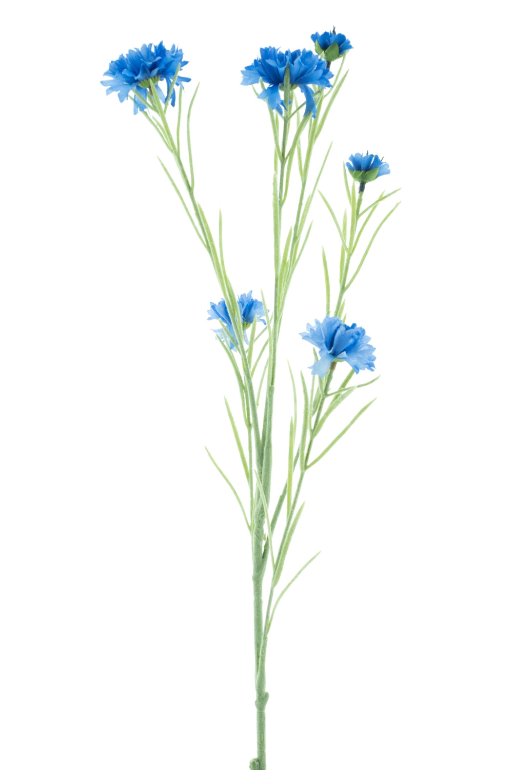 Kunst Korenbloem 95cm Blauw
