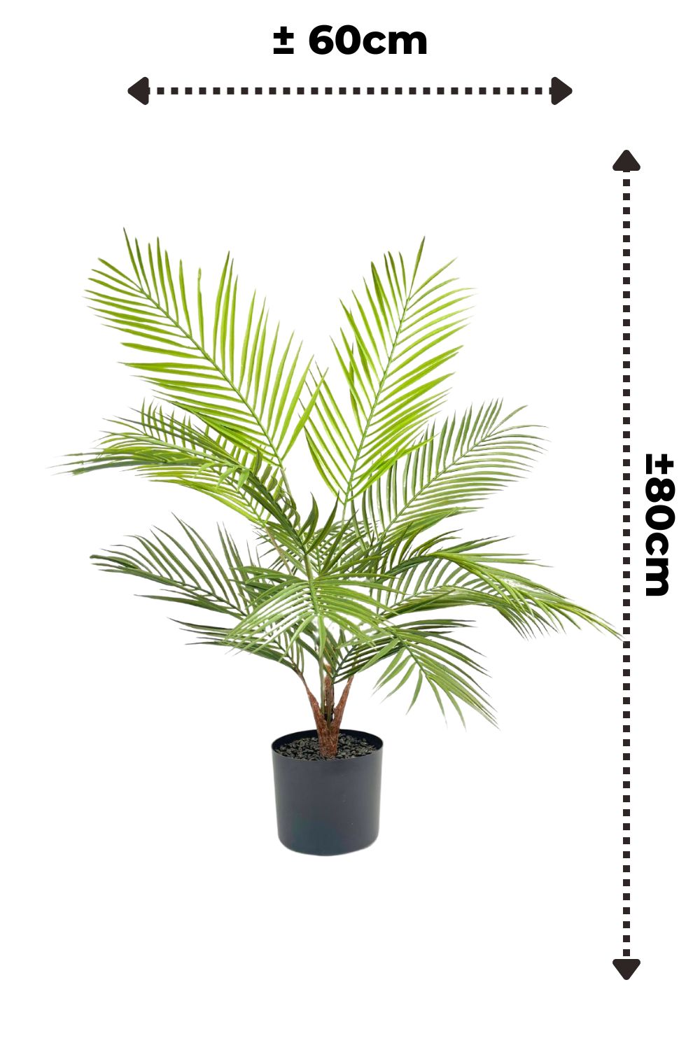 kunstpalm 80cm uv proof afmetingen