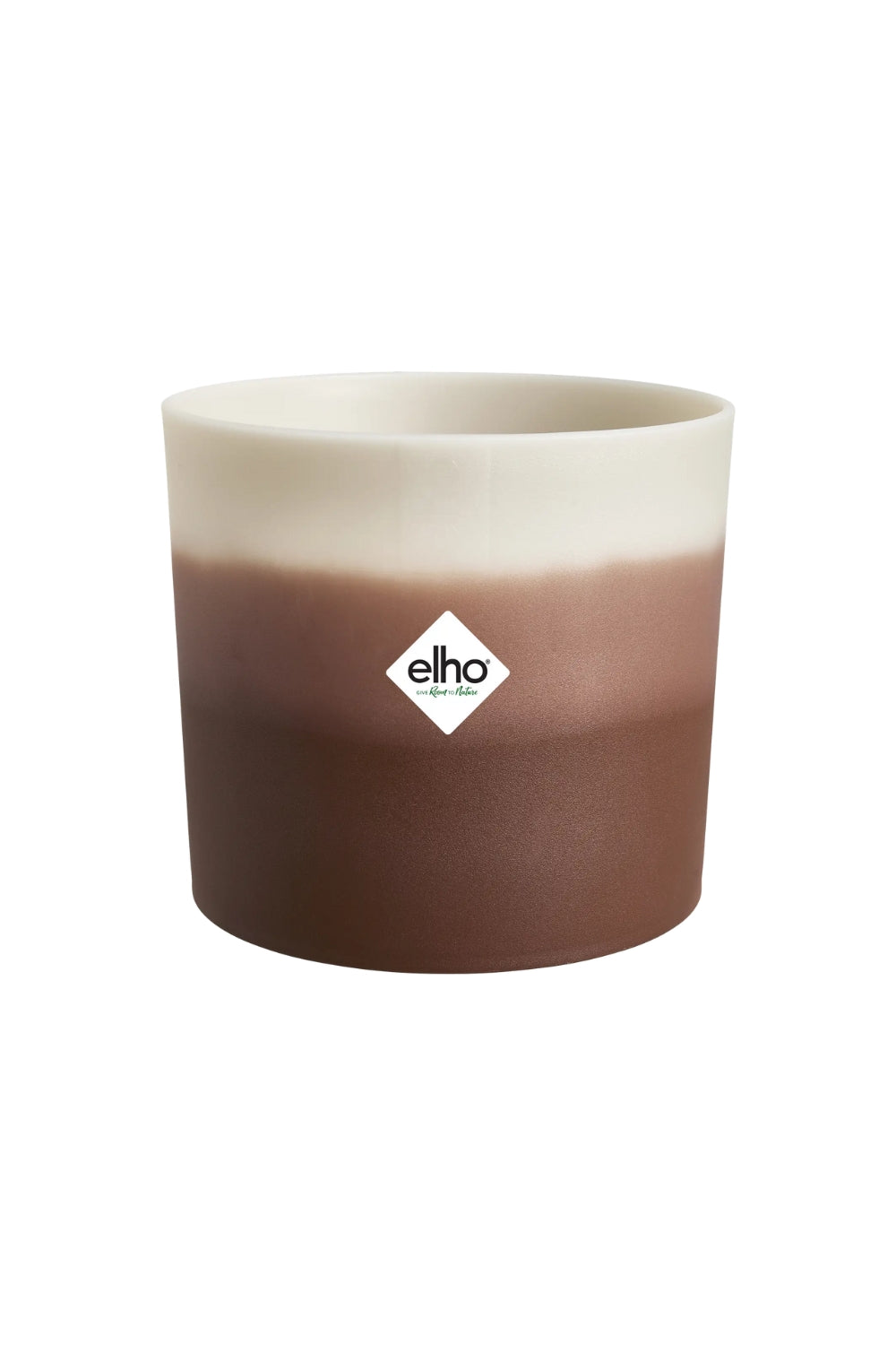 Bloempot Elho colour gradient rond 18cm cederbruin