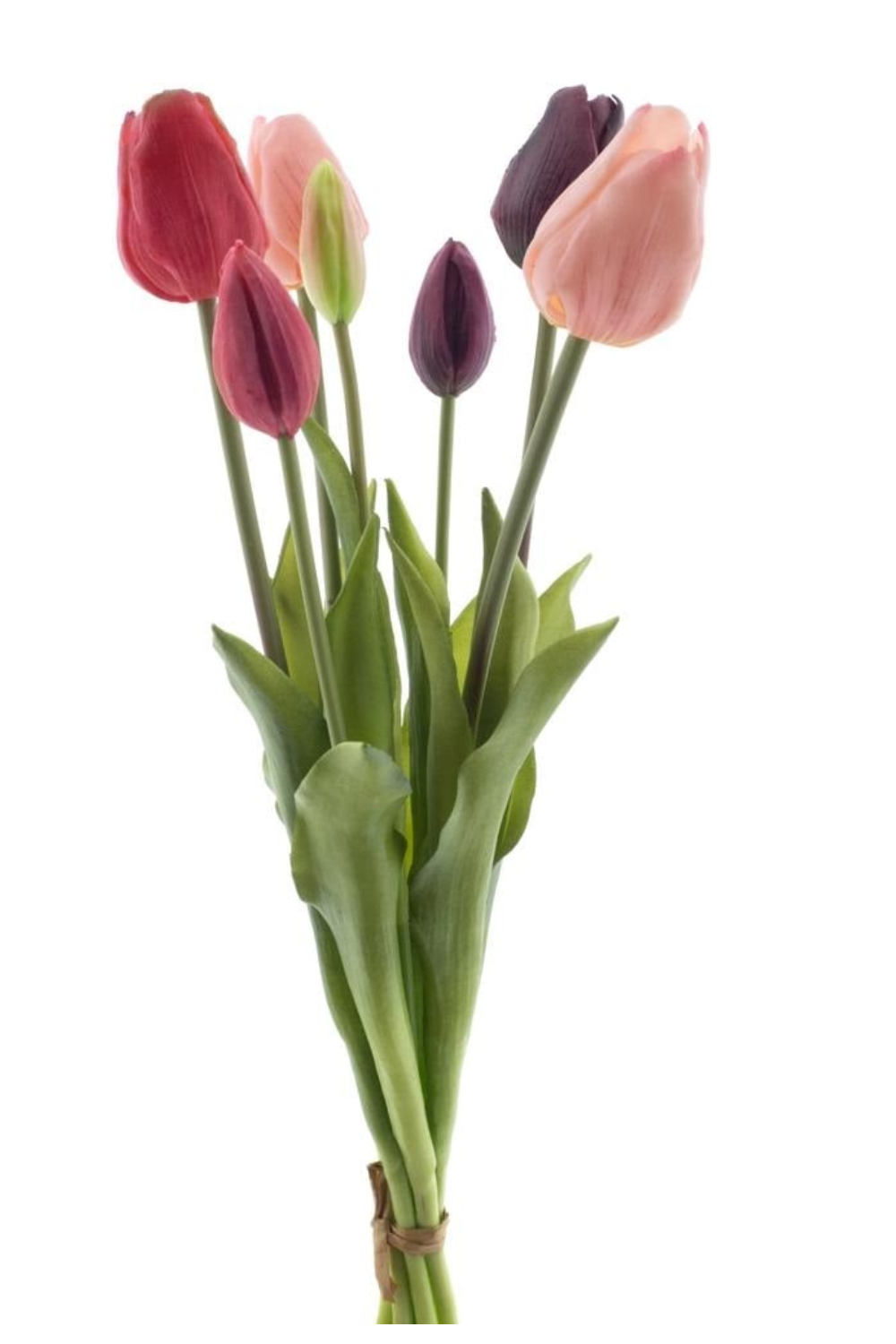 Kunsttulpen 7st. Paars/Roze 47cm