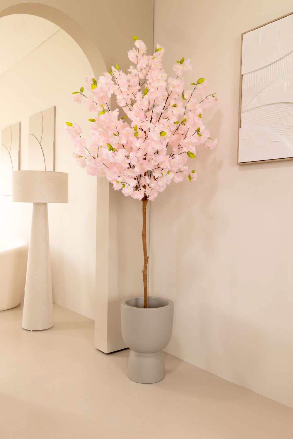 sfeerbeeld kunst kersenbloesem 180cm roze