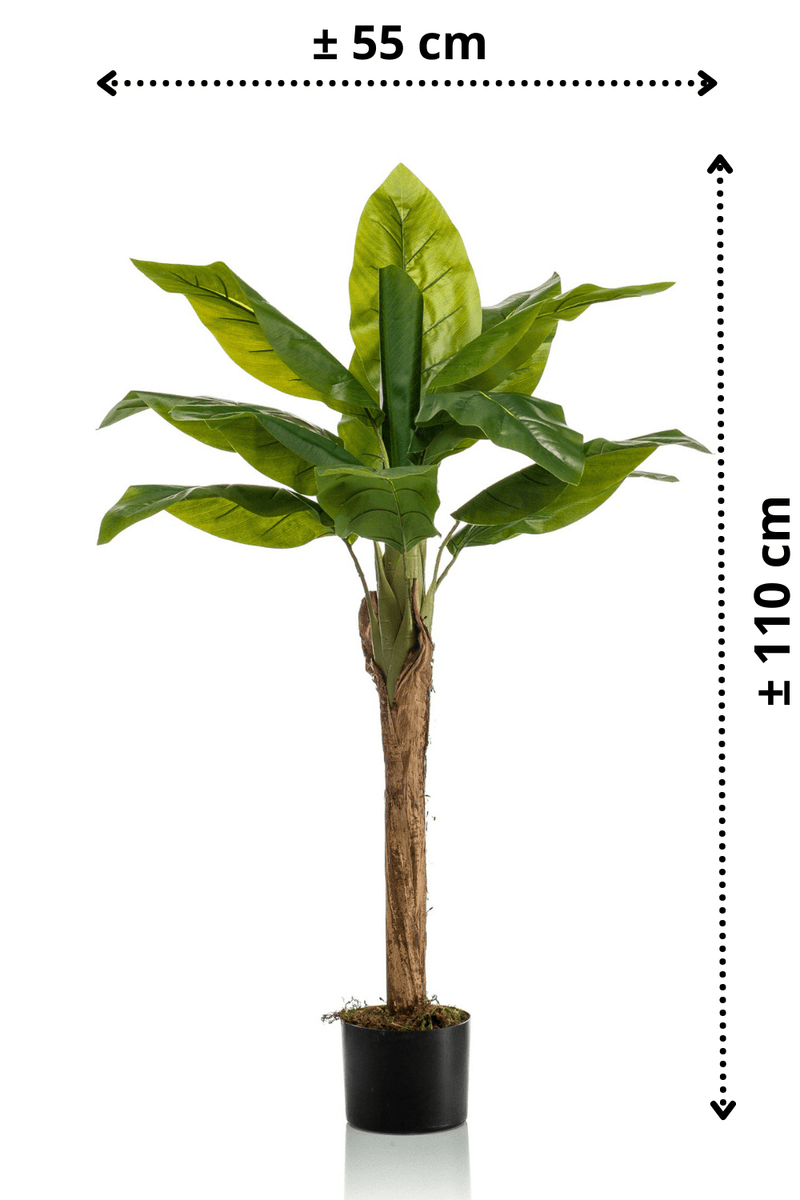 afmetingen Kunst Bananenplant 110cm