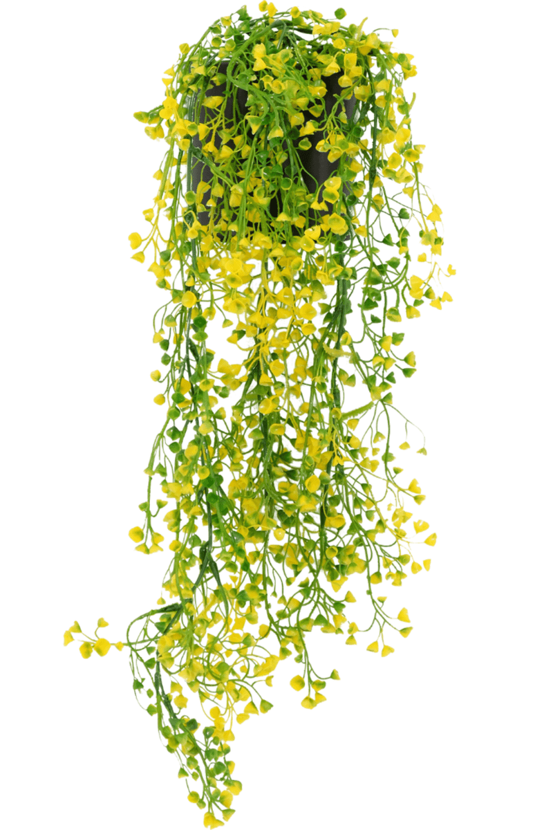 Gele Kunst Hangplant 70cm