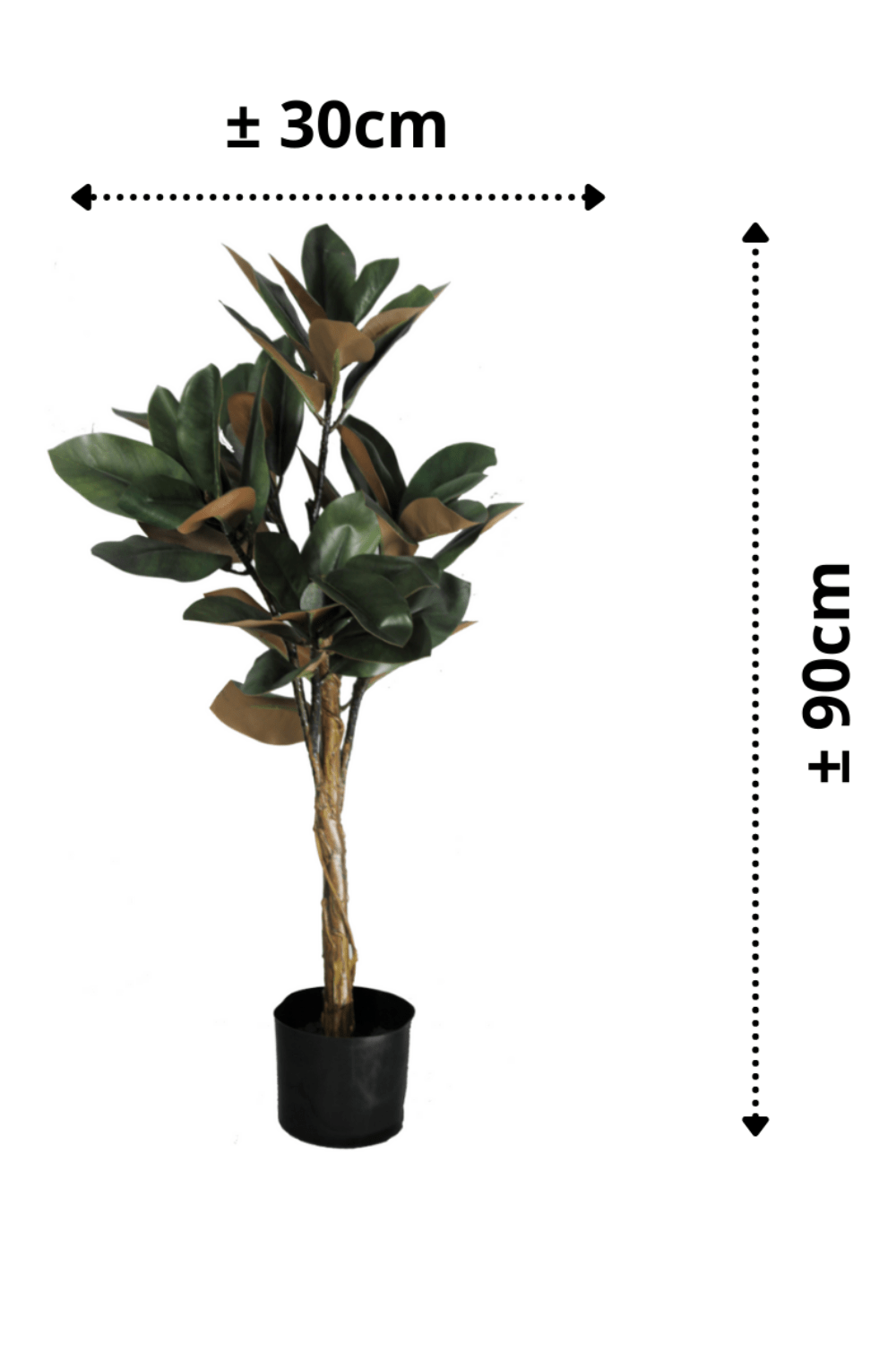 afmetingen Magnolia Kunstplant 90cm