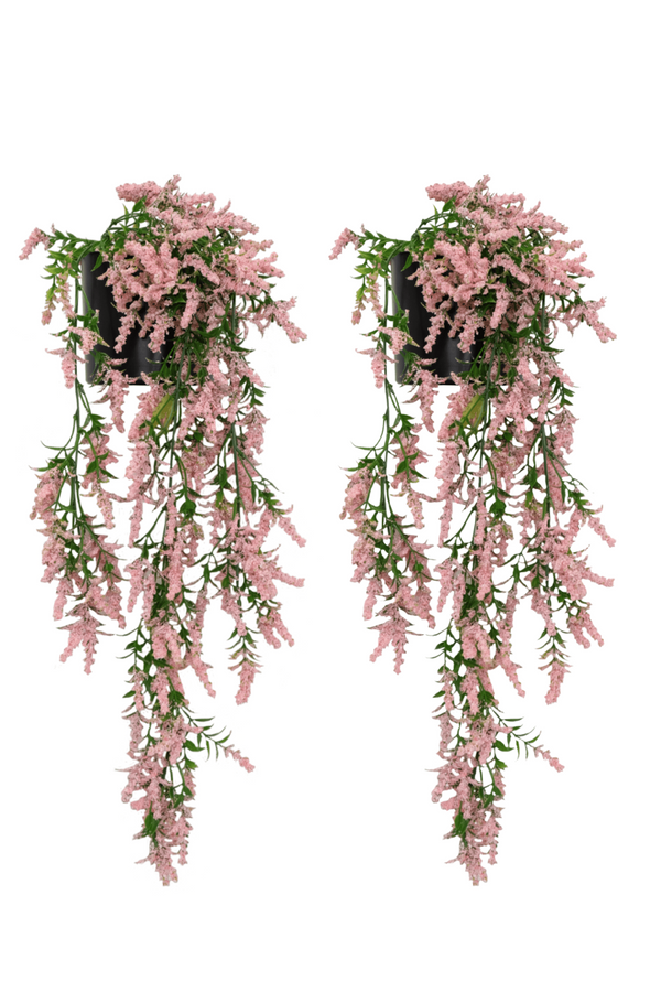 Kunst hangplant lichroze 2st.