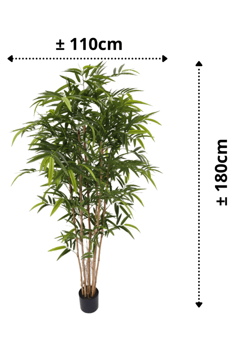 afmetingen bamboe kunstplant 180cm